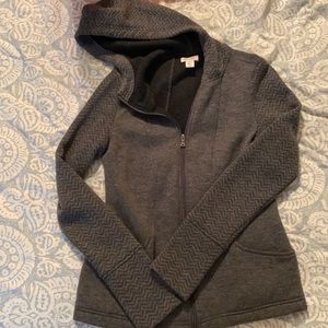 Telluride hooded zip up sweater